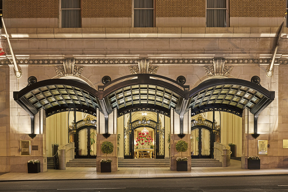 Palace Hotel entrance