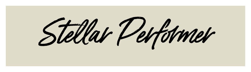 image that reads "stellar performer"