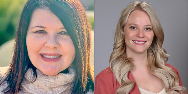 Headshots of Monica Broglia and Deborah Farmer, leadership of event sales team at Play Playground