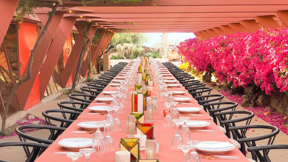 The Pergola at Taliesin West, photo credit to Brie Flewelling