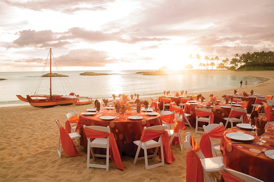 event on beach at Aulani, a Disney Resort & Spa