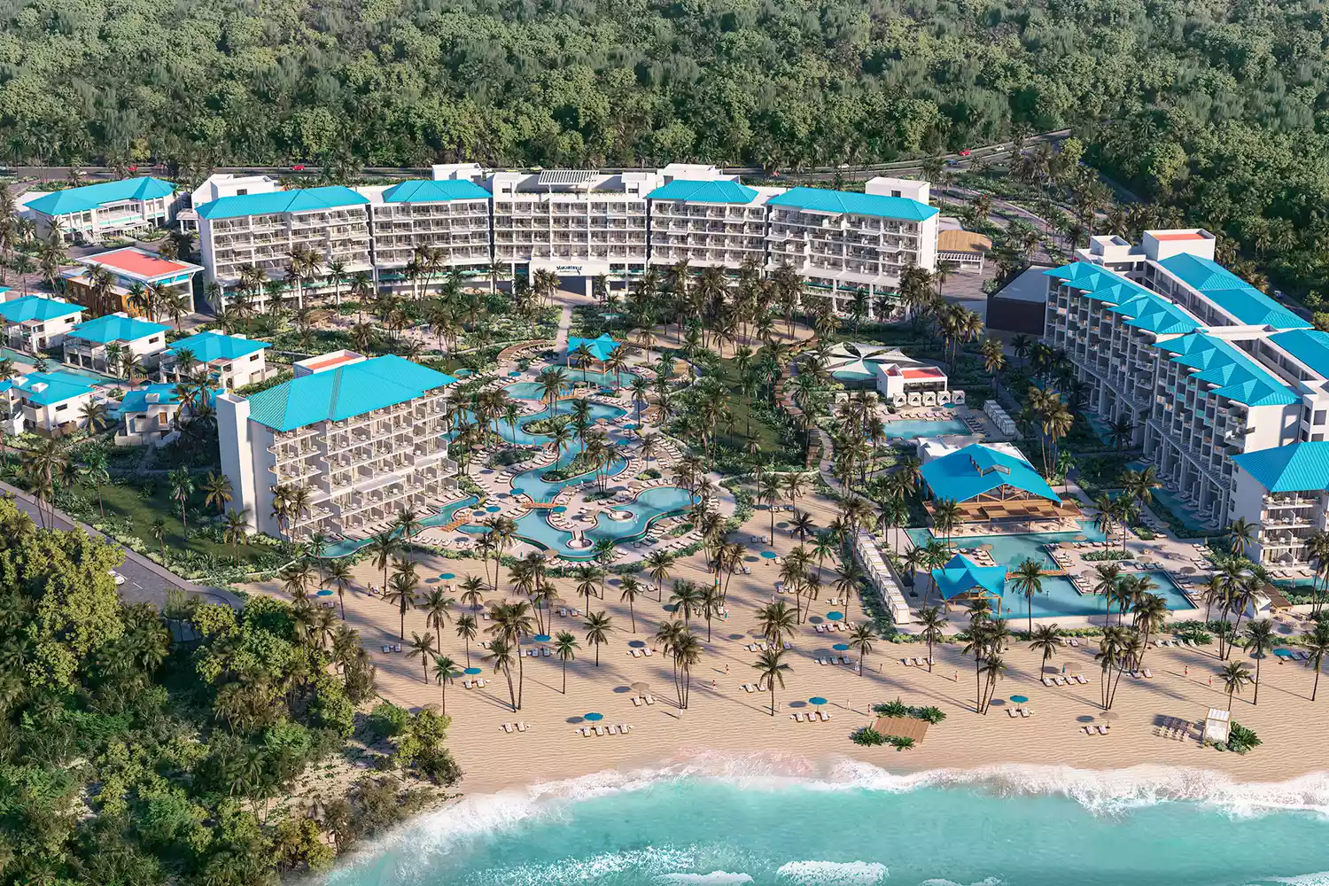 aerial view of MargaritavilleIsland Reserve Resort Cap Cana