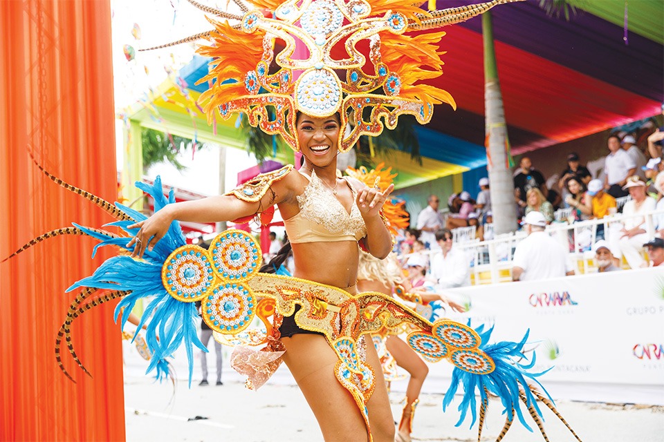 woman dancing at the Punta CanaAnnual Carnival