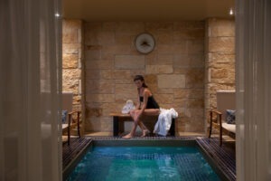 woman in spa at Lansdowne Resort