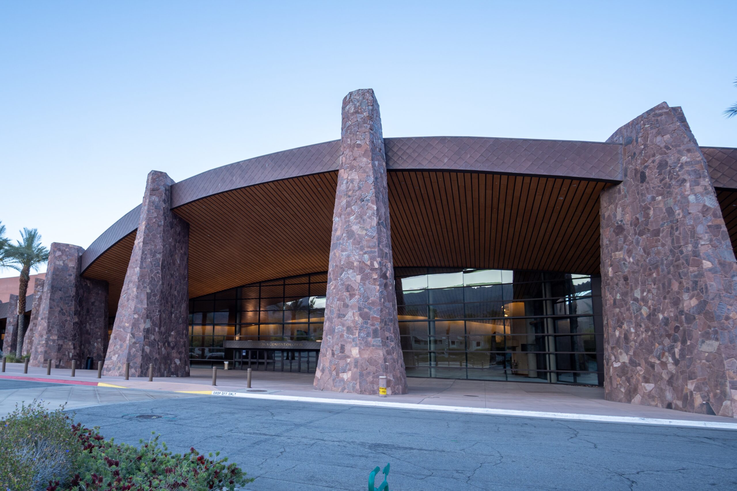 Palm Springs Convention Center exterior in Southern California